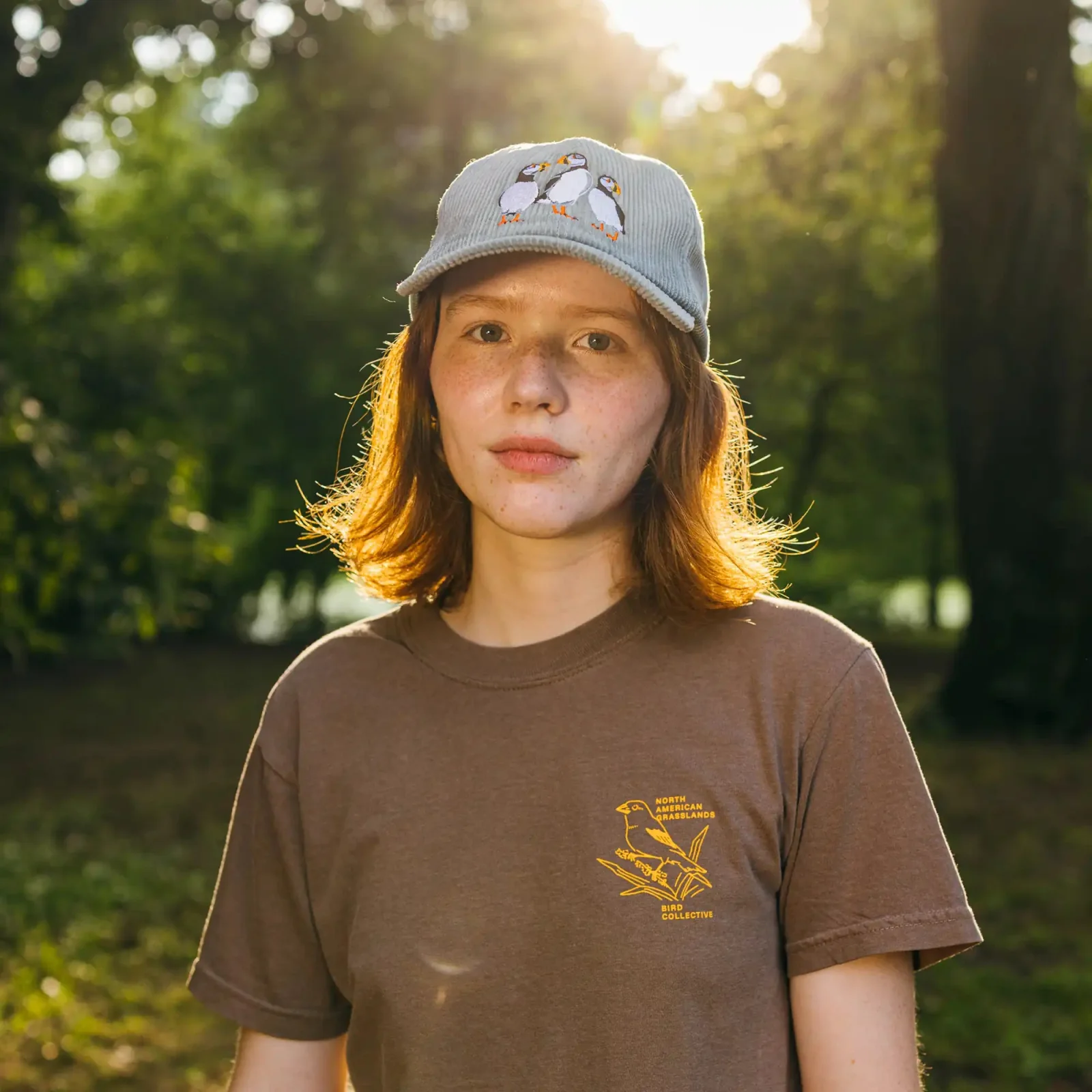 Atlantic Puffins Corduroy Hat - Image 3