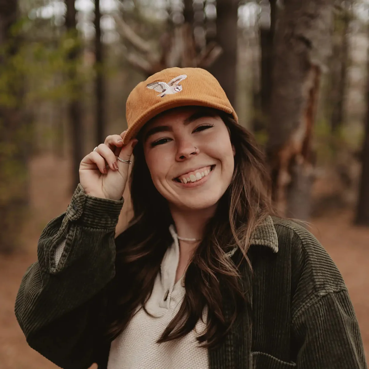 Barn Owl Corduroy Hat - Image 7