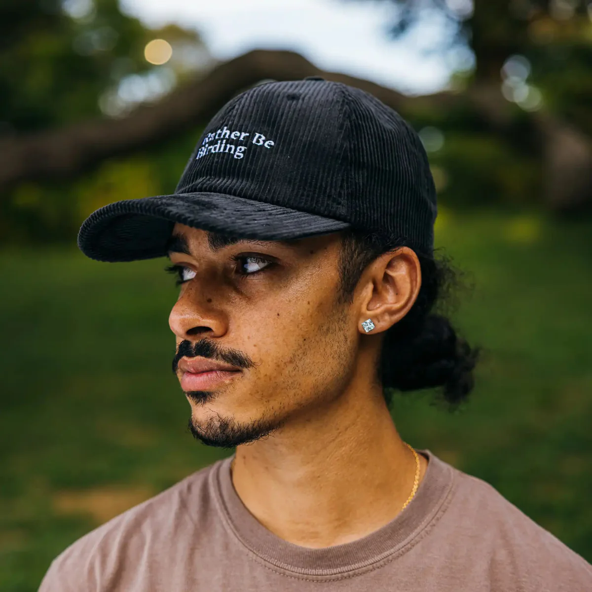 I'd Rather Be Birding Corduroy Hat - Image 4