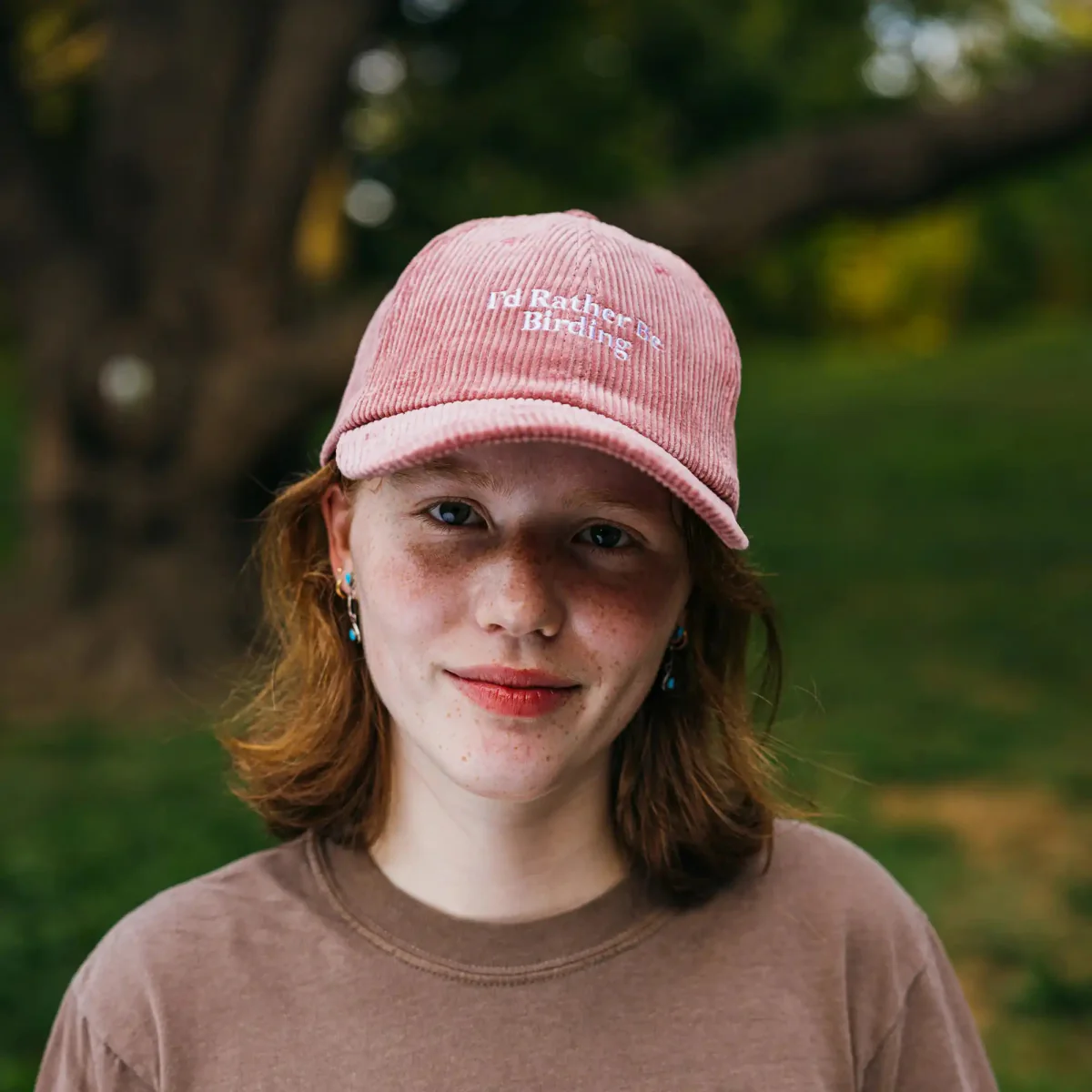 I'd Rather Be Birding Corduroy Hat - Image 5