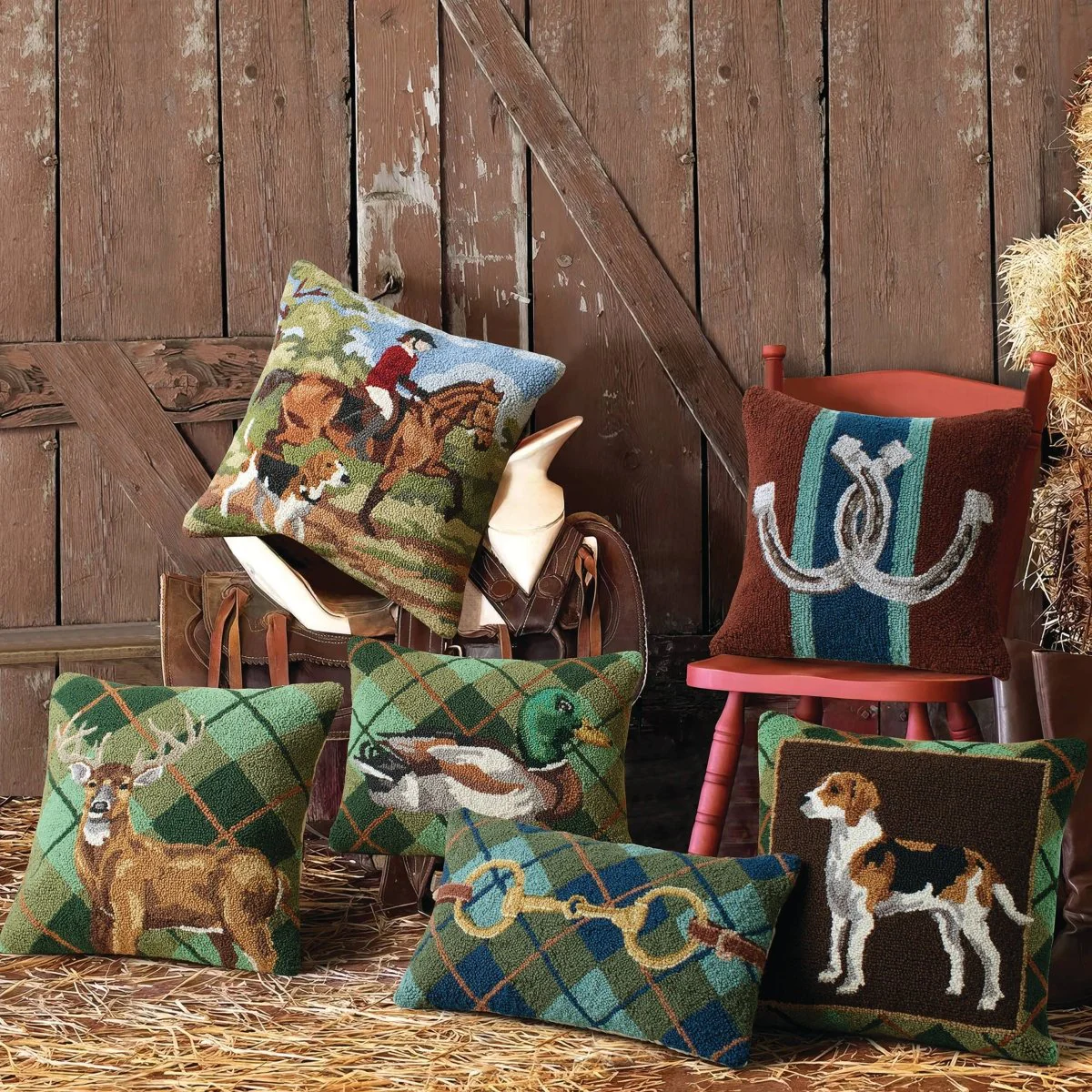 Mallard Plaid Hook Pillow - Image 3